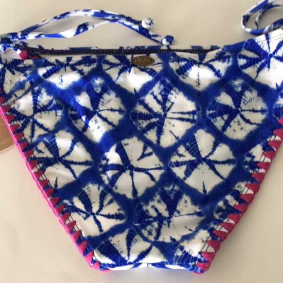 Hobie blue cream swim bottom size M NWT - Picture 2 of 8